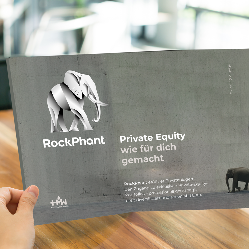 Das Bild zeigt ein Cover von einer Broschüre bei dem das RockPhant Logo abgebildet ist.